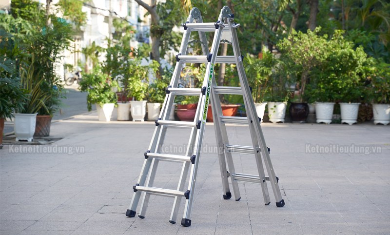 Thang nhôm gấp chữ A IG LS46 – 6/11 bậc, cao tối đa 3,23 m, tải 150 kg