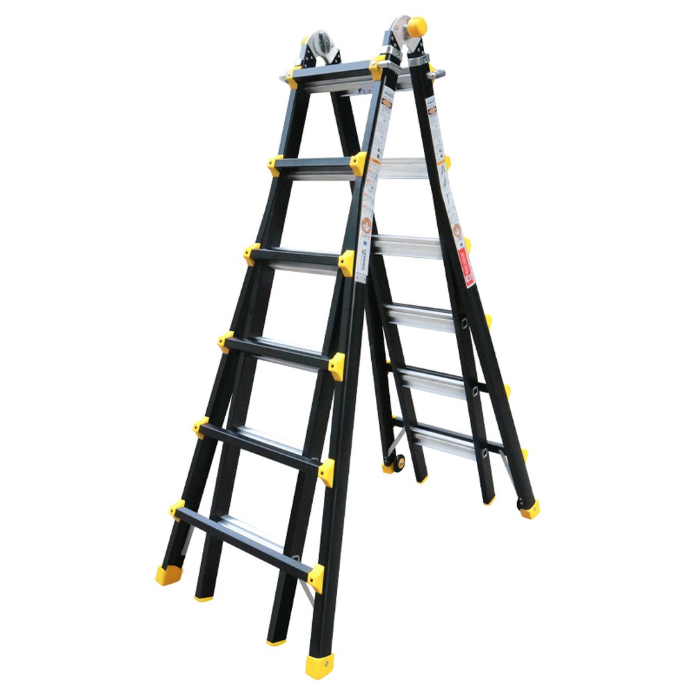 Thang nhôm gấp đa năng Nikawa NKB-46 – chữ A 174–304 cm, chữ I 360–638 cm