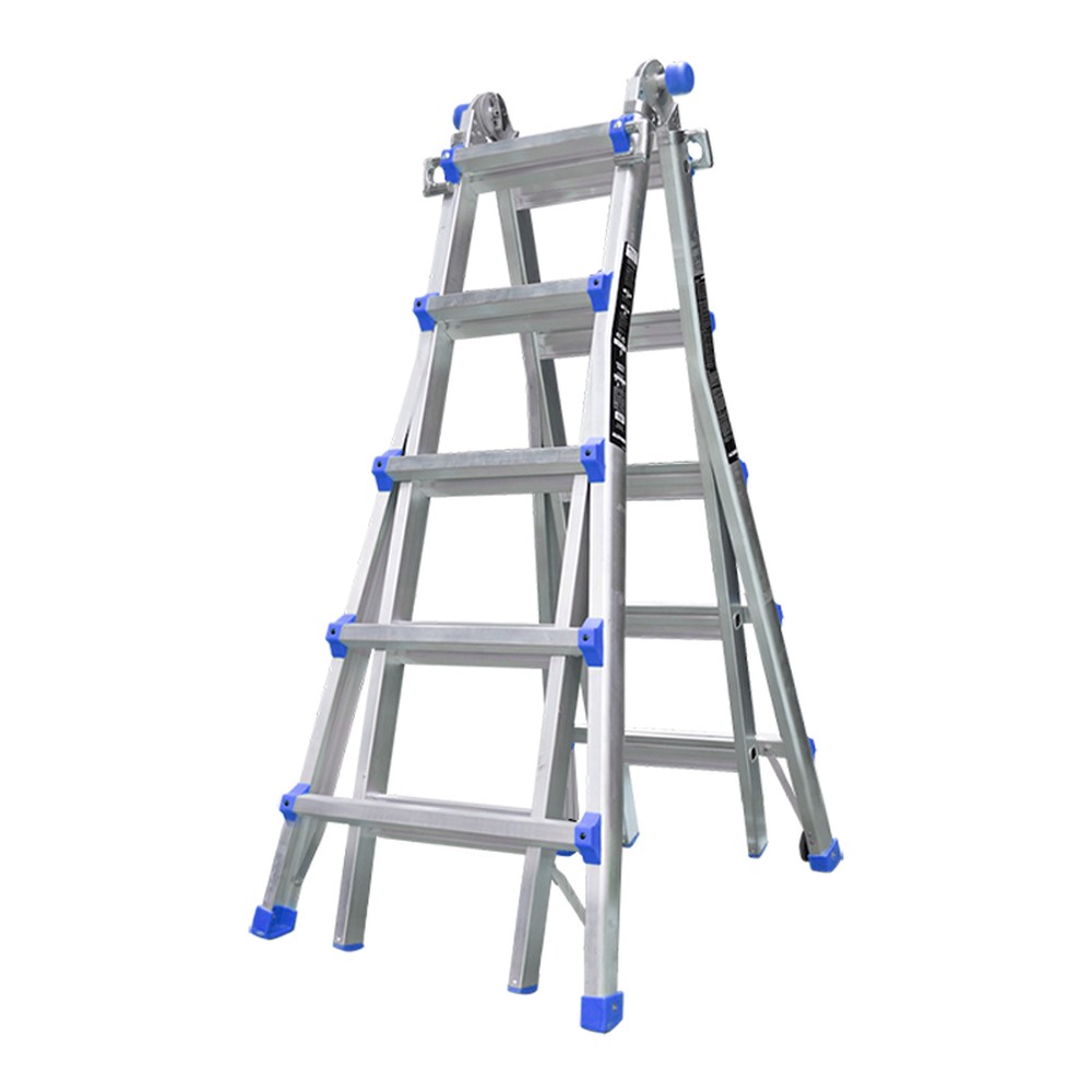 Thang nhôm gấp đa năng Nikawa NKE-45 – chữ A 147–252 cm, chữ I 303–528 cm