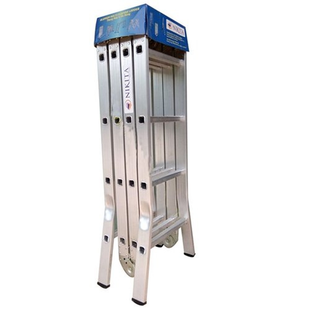 Thang nhôm gấp khúc 4 đoạn Nikita TGA47 (NKT-A404) – duỗi thẳng 4,7 m