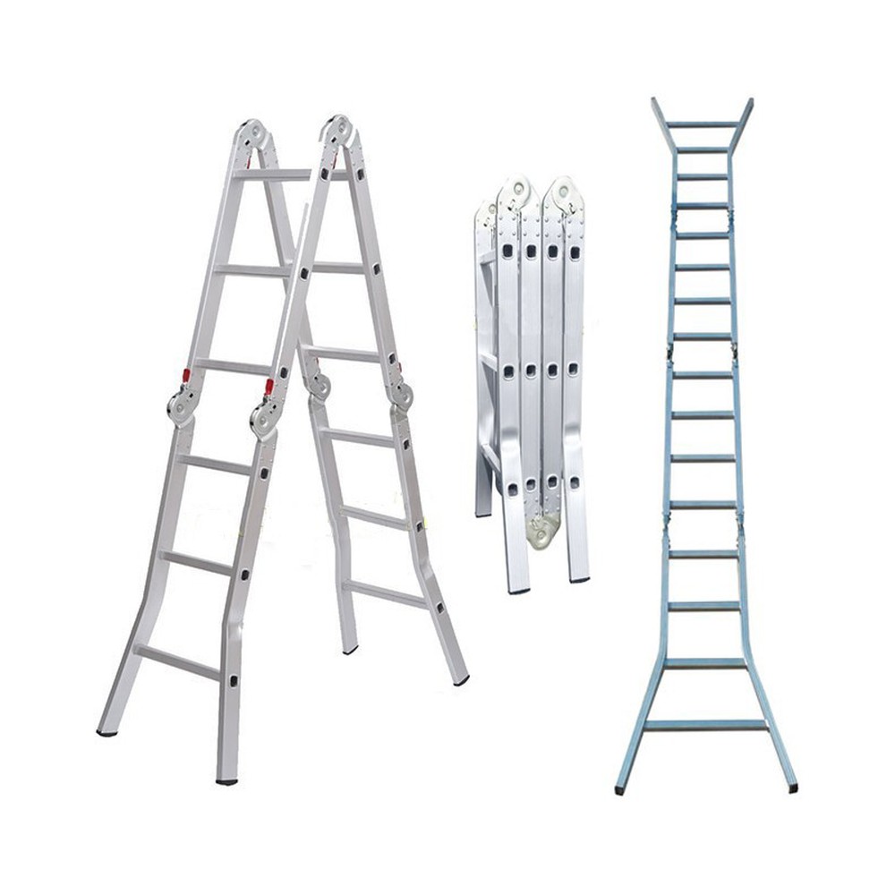 Thang nhôm gấp khúc Nikita TGA37 (NKT-A403) chữ A 1,8 m, duỗi 3,7 m