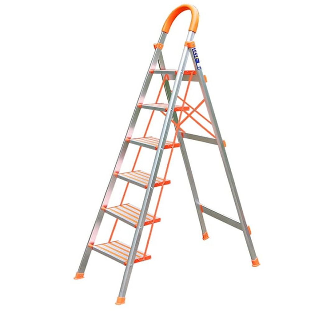 Thang nhôm ghế 6 bậc Nikawa NKA-06 – bậc trên cao 1,46 m, tải 150 kg
