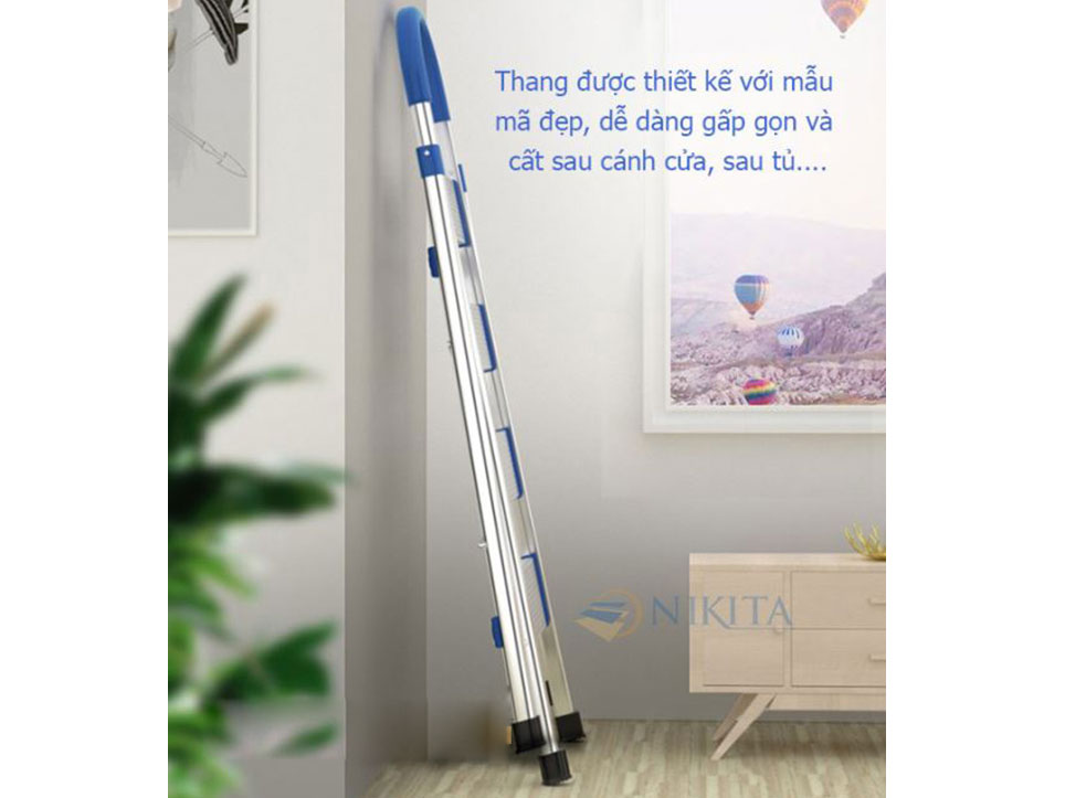 Thang nhôm ghế tay vịn Nikita NKT-D307 (DL07)