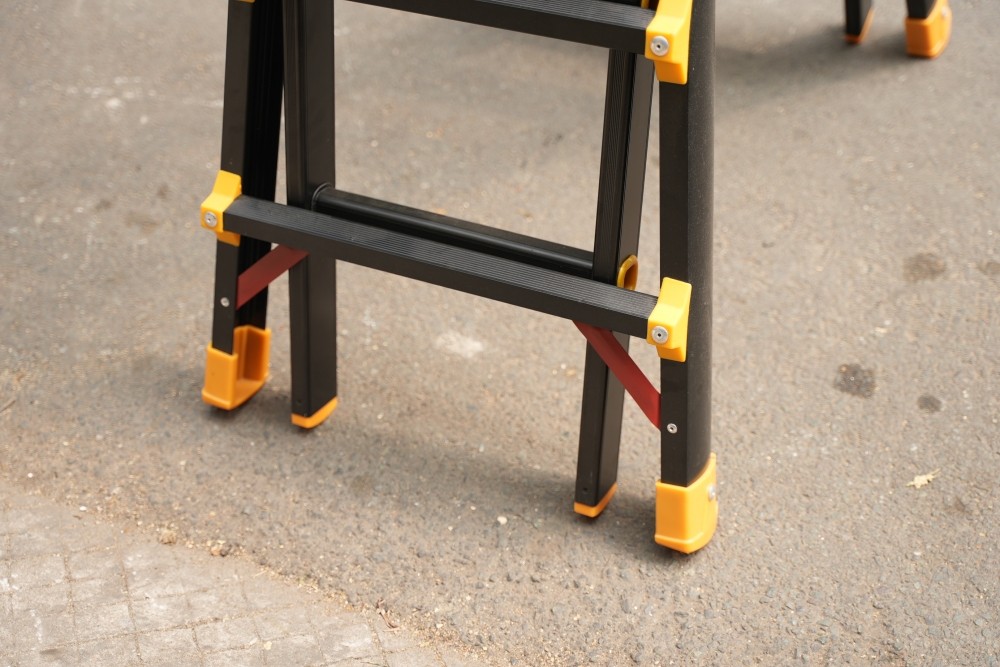 Thang nhôm rút chữ A Boodoor MS25 khóa 3 ngàm – chữ A 2,5 m, chữ I 5 m