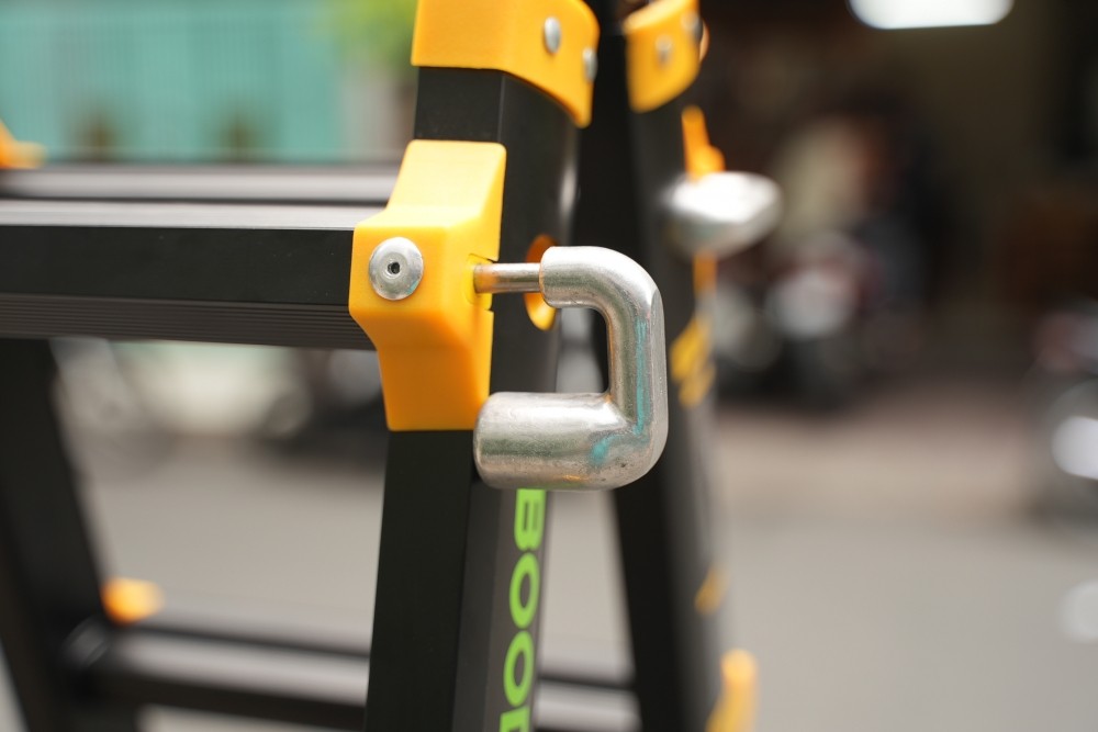 Thang nhôm rút chữ A Boodoor MS25 khóa 3 ngàm – chữ A 2,5 m, chữ I 5 m