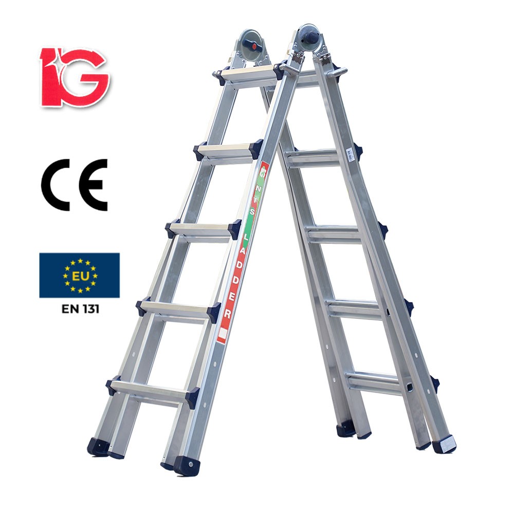Thang nhôm rút chữ A đa năng IG NTS-45