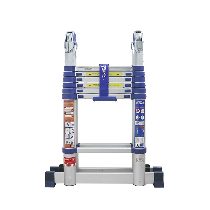Thang nhôm rút chữ A Nikawa NK-44AI-PRI – chữ A 2,2 m, chữ I 4,4 m