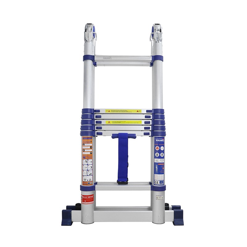 Thang nhôm rút chữ A Nikawa NK-44AI-PRI – chữ A 2,2 m, chữ I 4,4 m