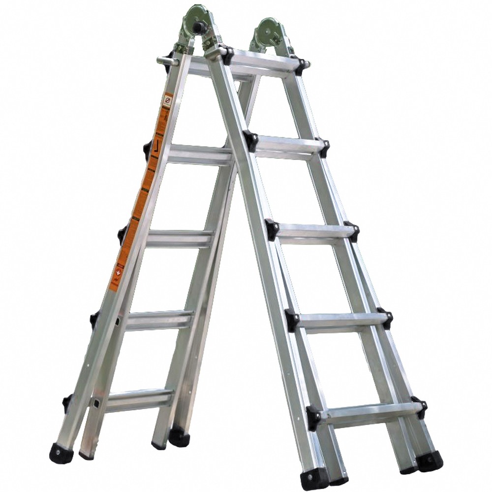 Thang nhôm rút đa năng Hyundai LS-45 – chữ A 1,6–2,7 m, chữ I 3,2–5,6 m