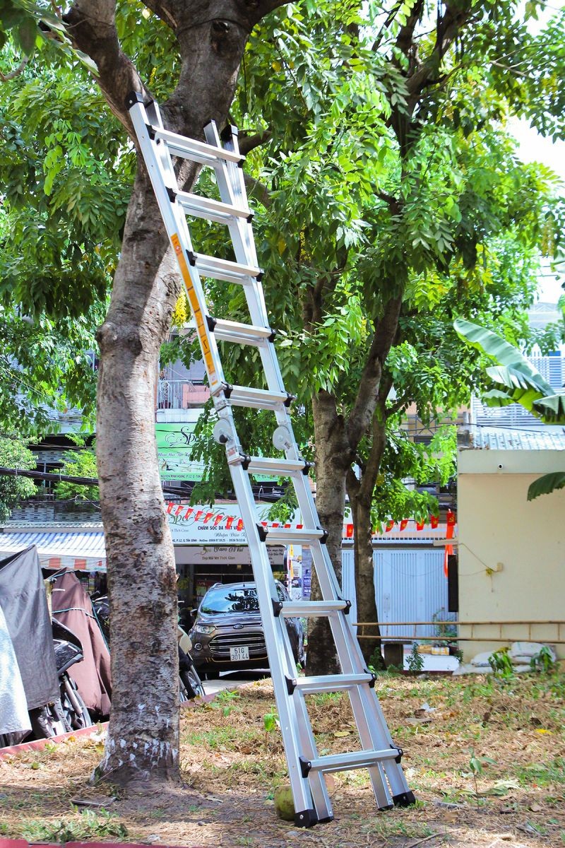 Thang nhôm rút đa năng Hyundai LS-45 – chữ A 1,6–2,7 m, chữ I 3,2–5,6 m