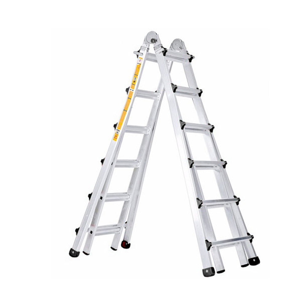 Thang nhôm rút đa năng Hyundai LS-46 – chữ A 1,85–3,2 m, chữ I 3,8–6,8 m