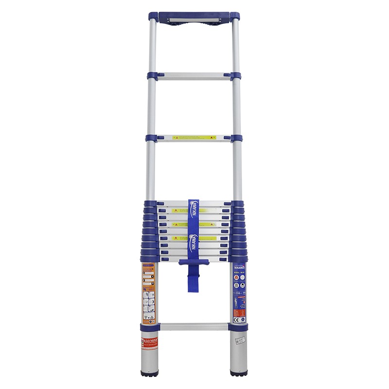 Thang nhôm rút đơn Nikawa NK-38 cao 3,8 m, 13 bậc, tải 150 kg