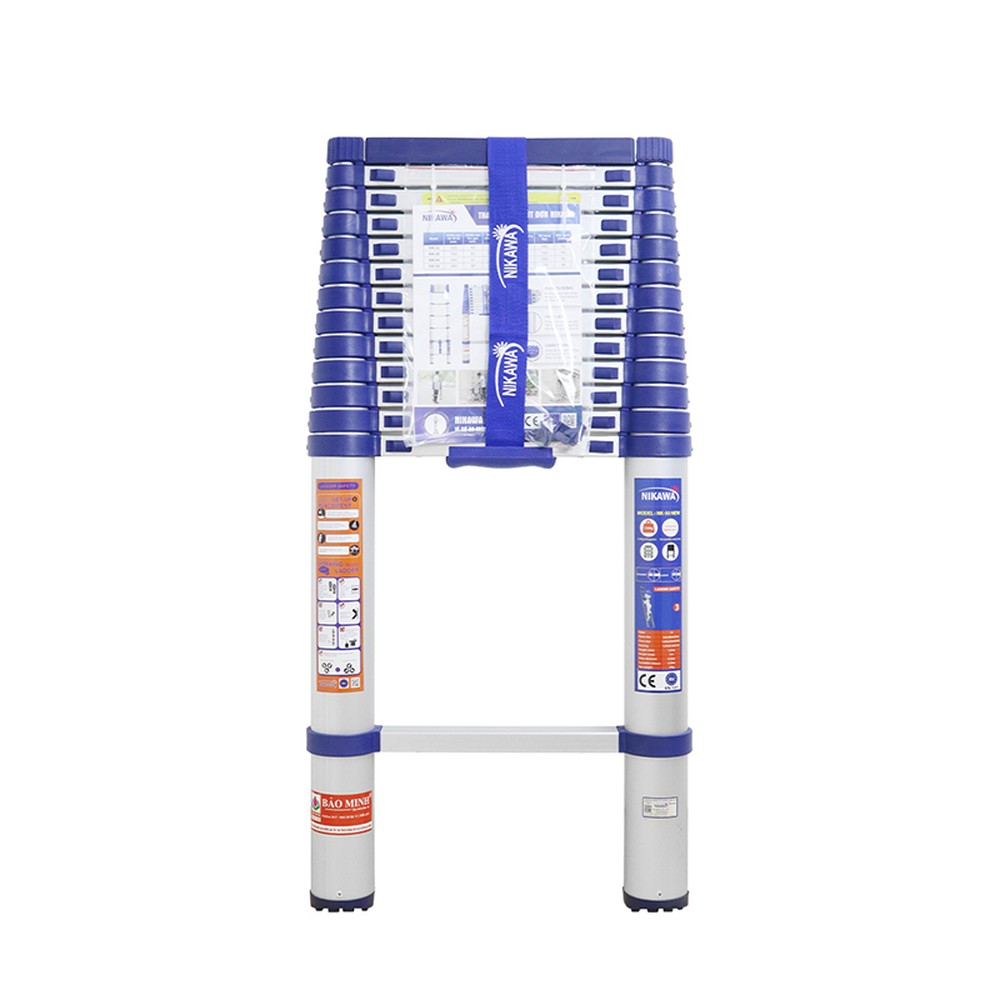 Thang nhôm rút đơn Nikawa NK-50 cao 5 m – 14 bậc