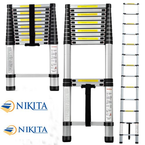 Thang nhôm rút đơn Nikita NKT-TL380 3.8 m 13 bậc