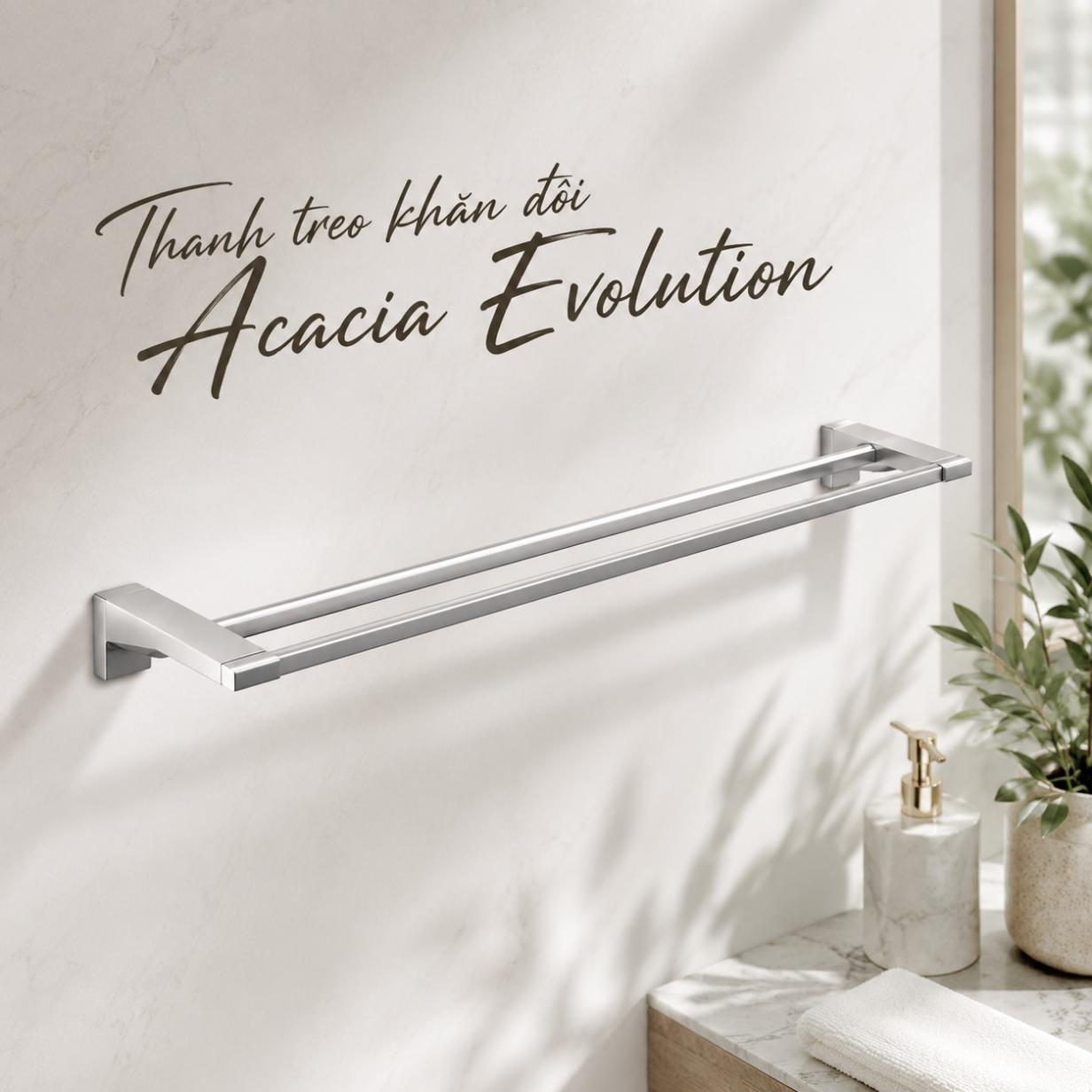 Thanh treo khăn đôi Acacia Evolution K-1394