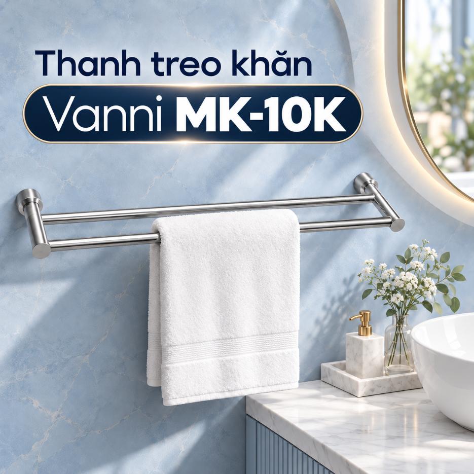 Thanh treo khăn đơn Vanni MK-10K Inox 304