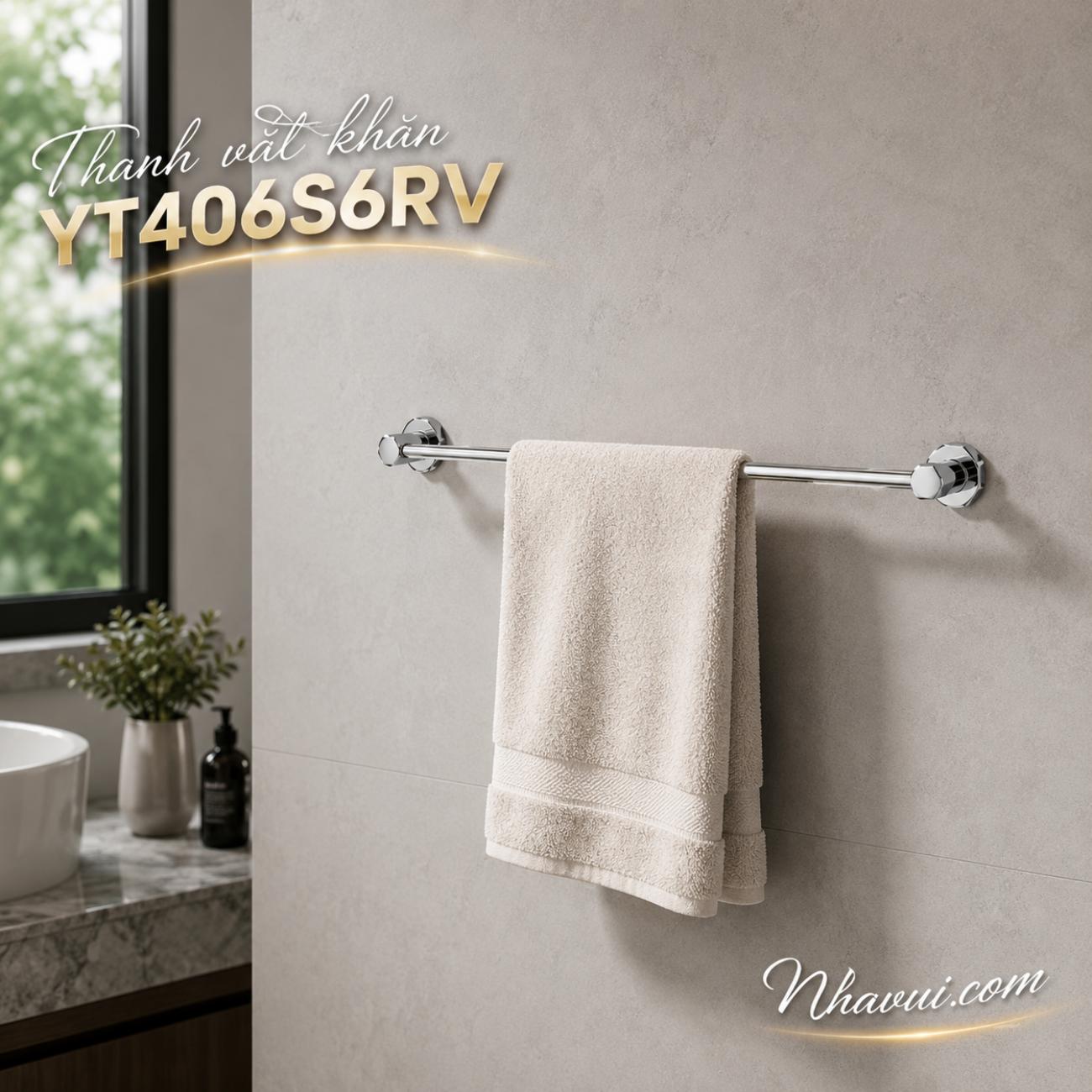 Thanh vắt khăn TOTO YT406S6RV loại tròn 590 mm