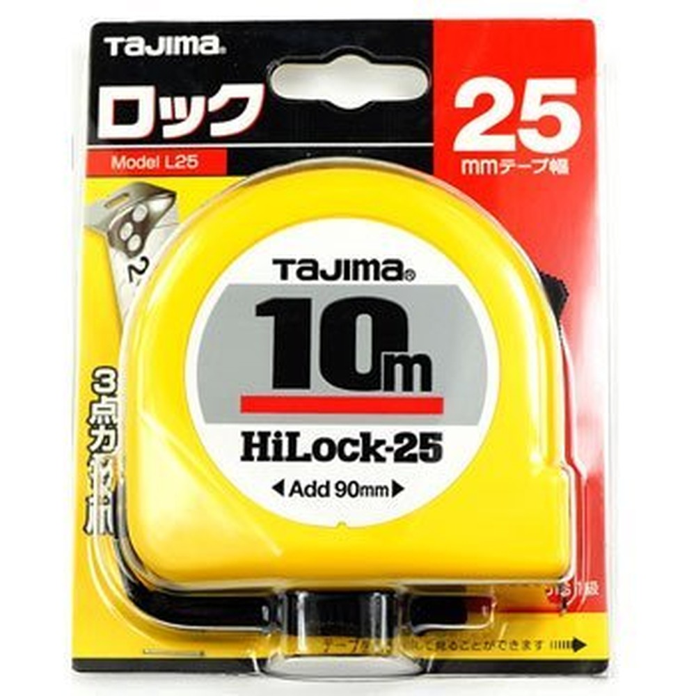 Thước cuộn thép Tajima HiLock H5PA0MWL 10 m × 25 mm