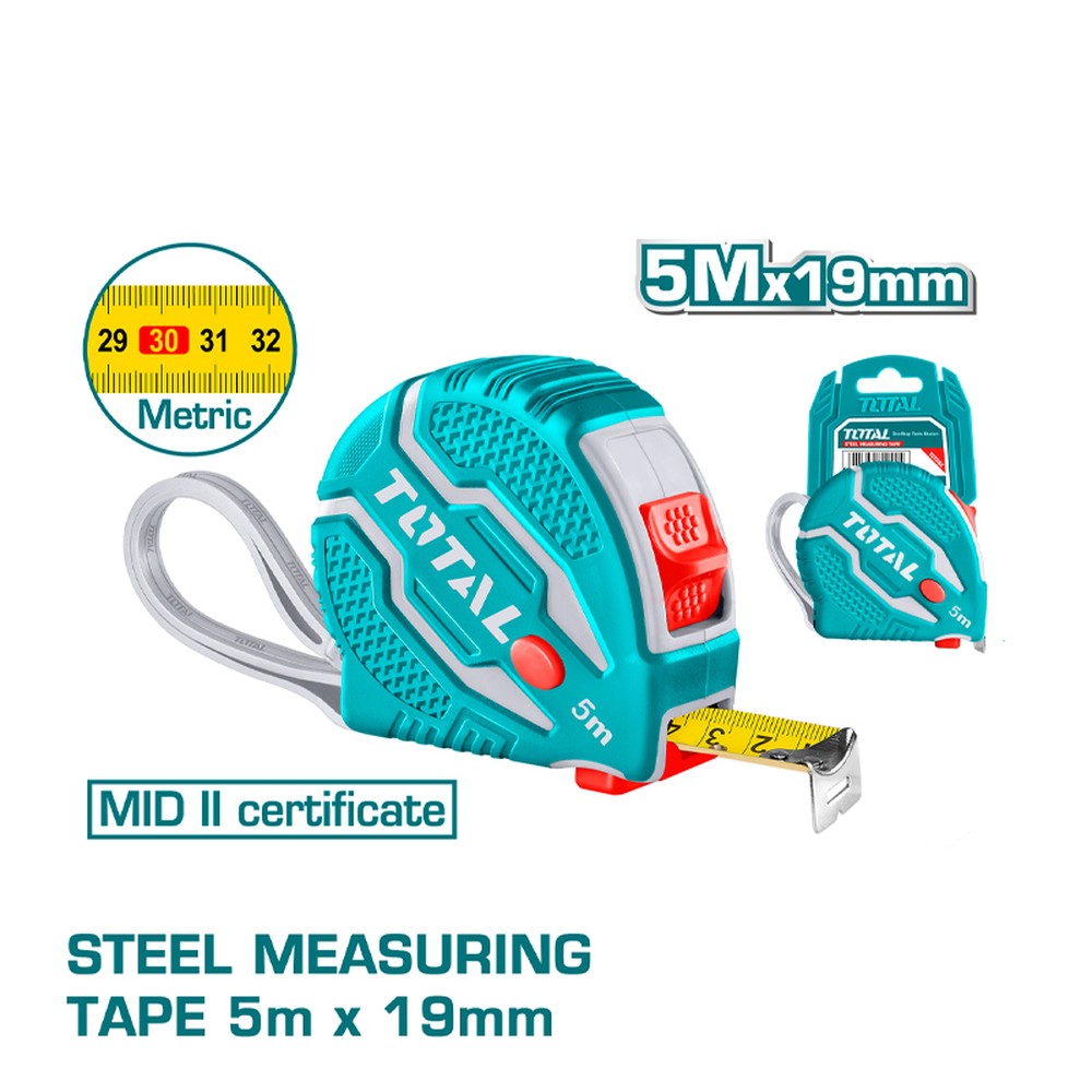 Thước cuộn thép Total TMT126051 5 m x 19 mm