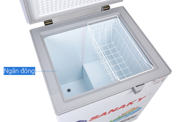 Tủ đông 1 ngăn Sanaky VH-1599HYKD 100 lít mặt kính
