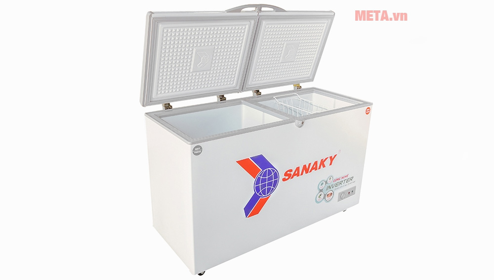 Tủ đông mát Sanaky Inverter 280 lít VH-4099W3 2 ngăn 2 cánh