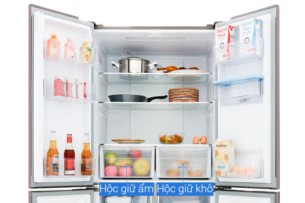 Tủ lạnh Aqua Inverter 456 lít AQR-IGW525EM (GB) 4 cửa