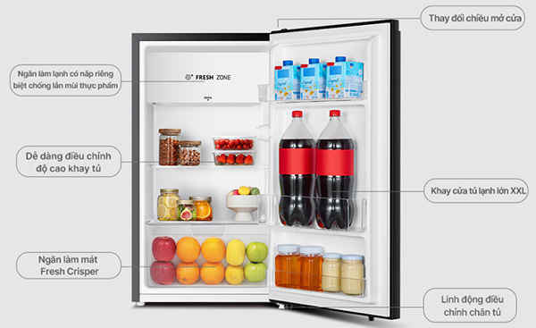 Tủ lạnh mini Hisense HR09DB 94 lít