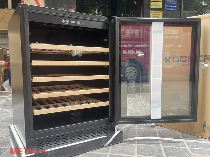 Tủ rượu vang Kocher KWEU-1156B 54 chai 135 lít