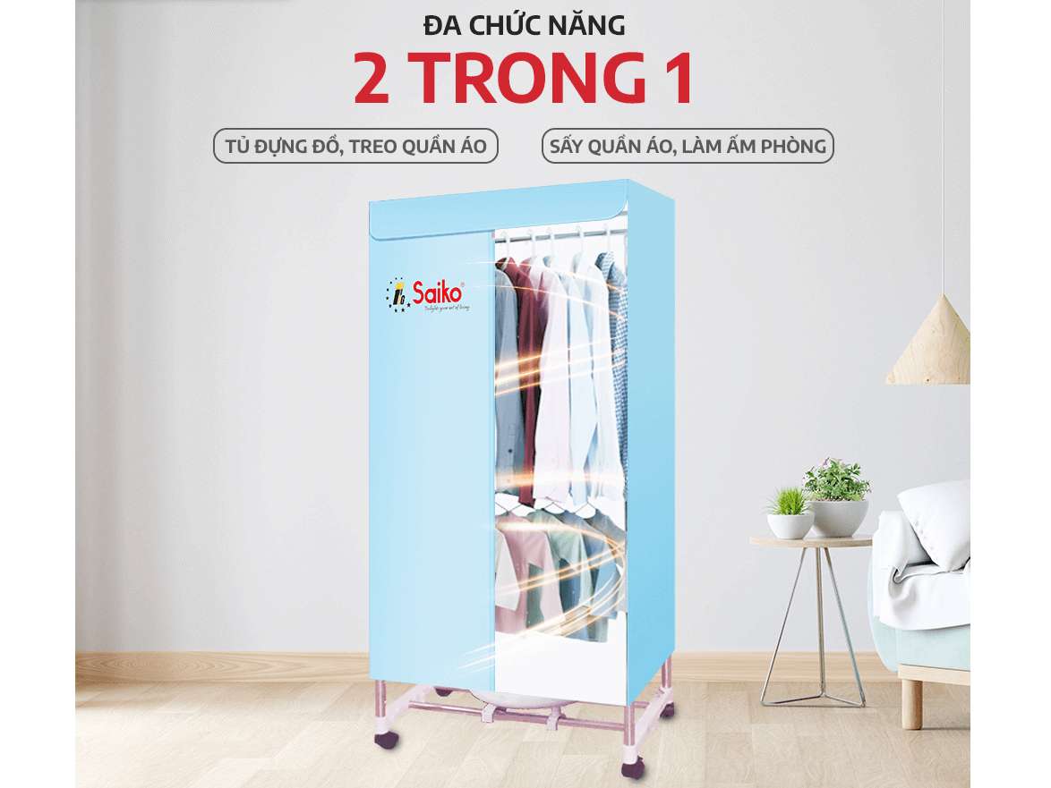 Tủ sấy quần áo Saiko CD-1800