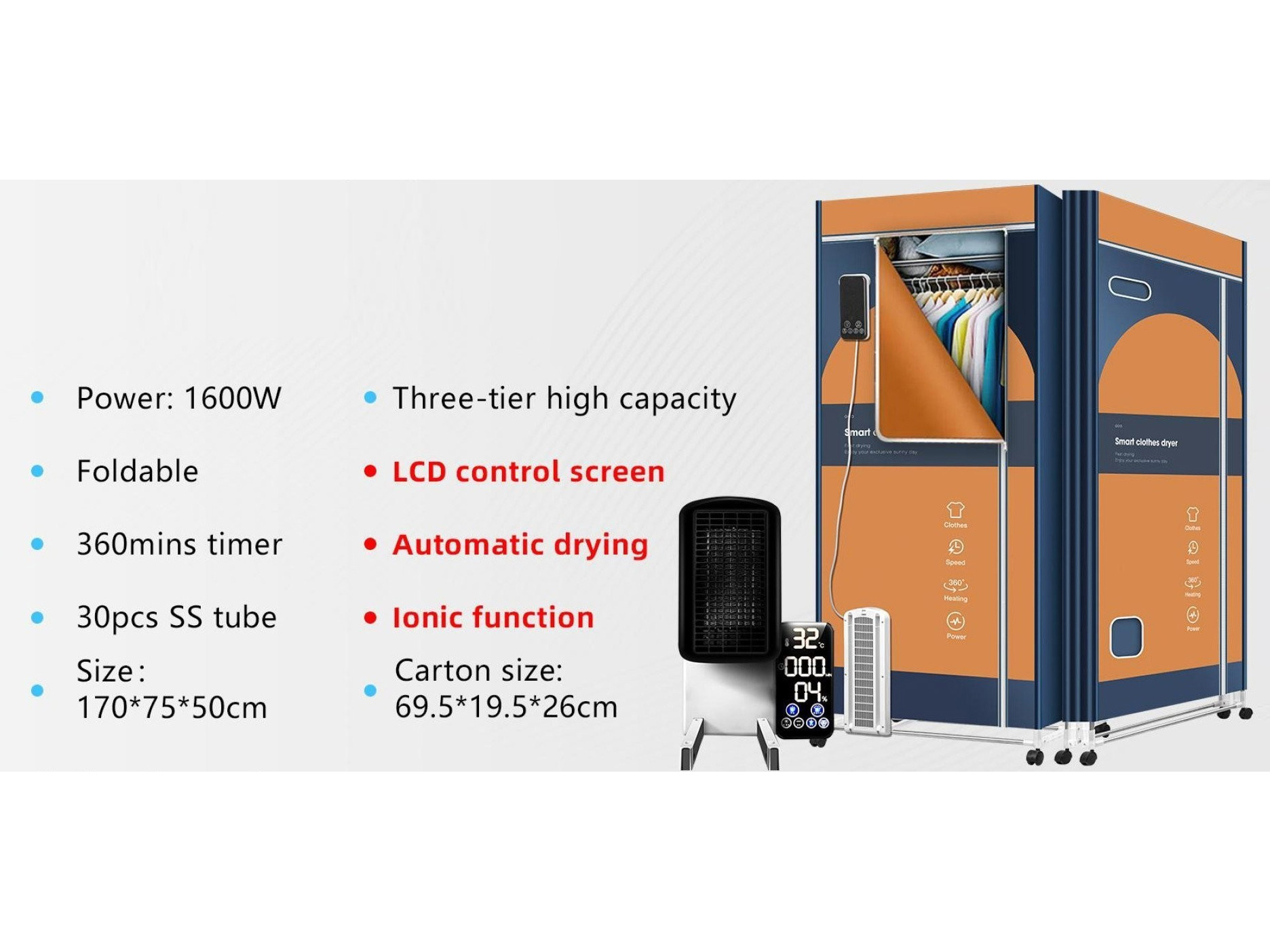 Tủ sấy quần áo Sanaky SNK-MS3 1.600W