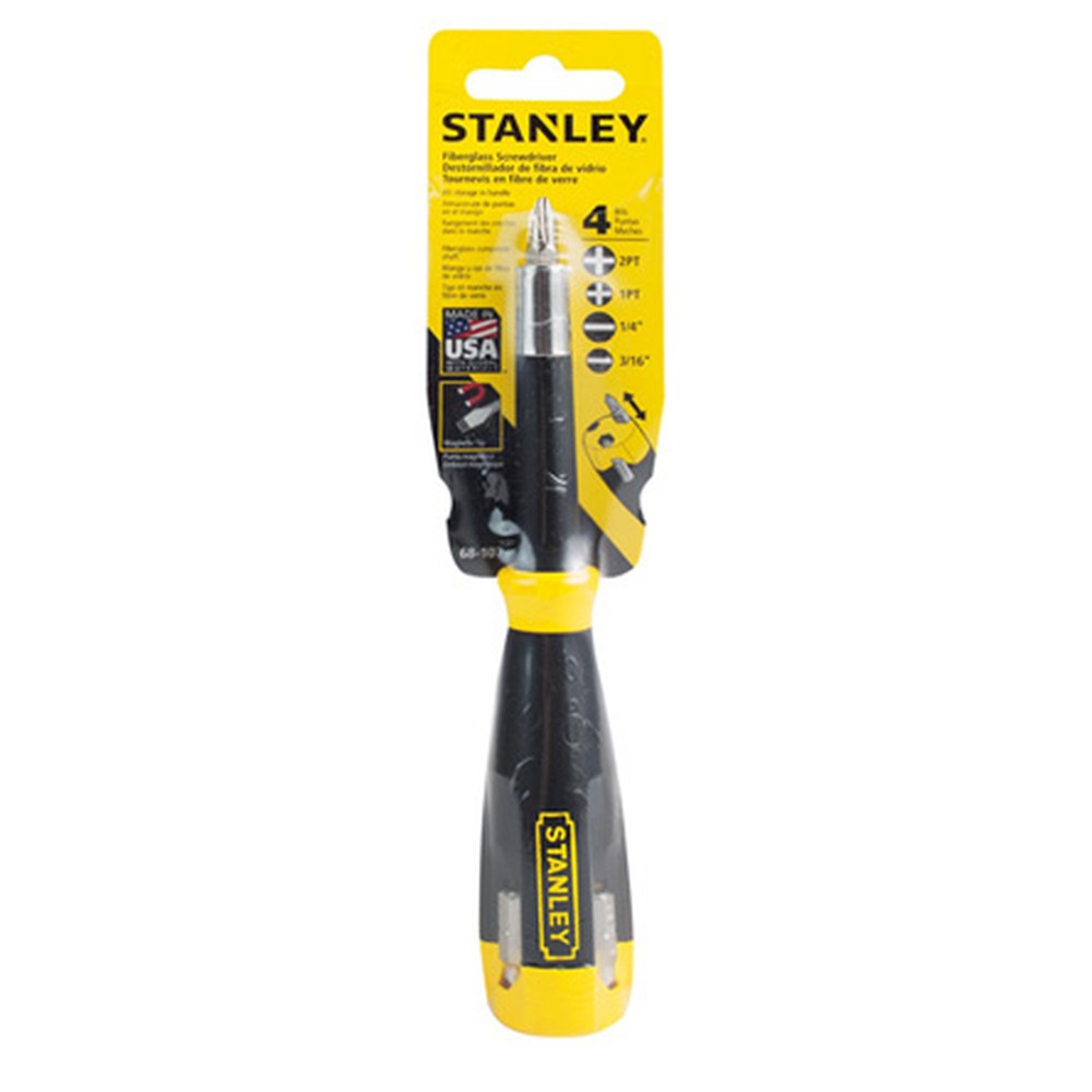 Tua vít 4 đầu có nam châm Stanley STMT68107 (PH1, PH2, dẹt 5 mm, 6,5 mm)