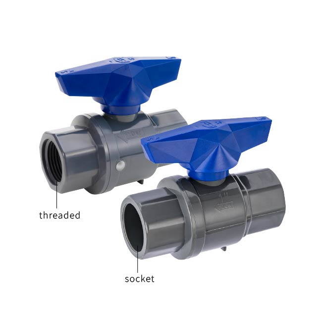 Van bi nhựa PVC Chiutong có răng (ren trong 2 đầu)