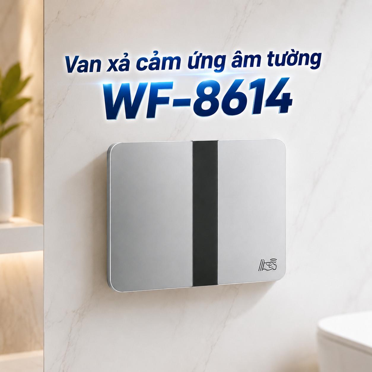 Van xả cảm ứng âm tường dùng điện WF-8614