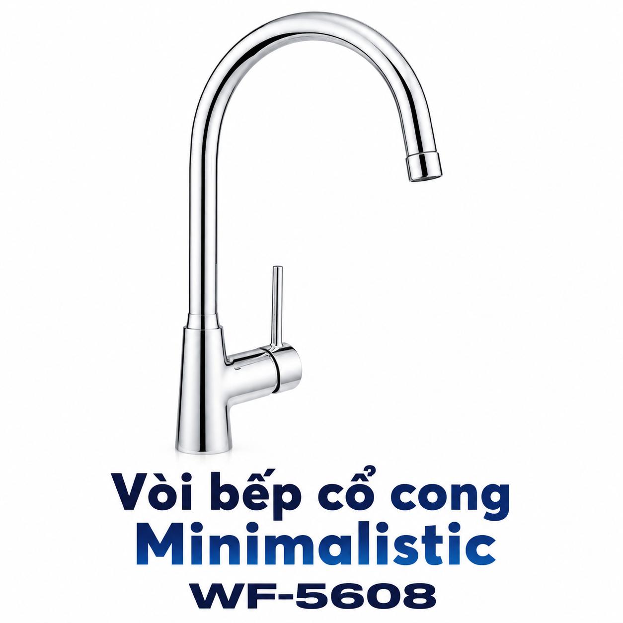 Vòi bếp cổ cong Minimalistic WF-5608