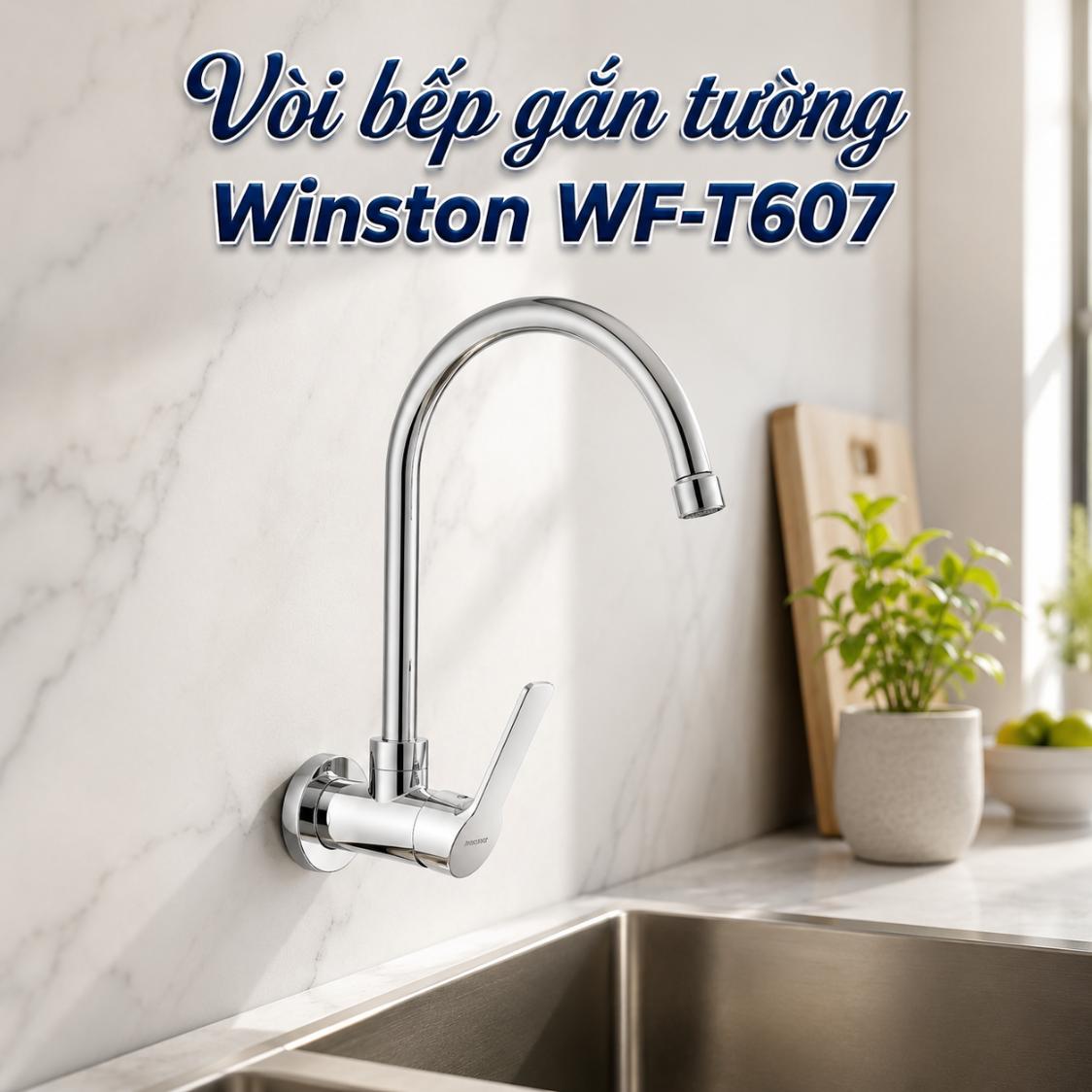 Vòi bếp gắn tường Winston WF-T607