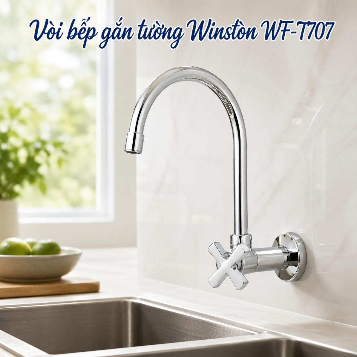Vòi bếp gắn tường Winston WF-T707