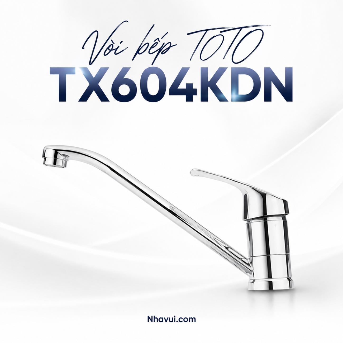 Vòi bếp gật gù nóng lạnh TOTO TX604KDN