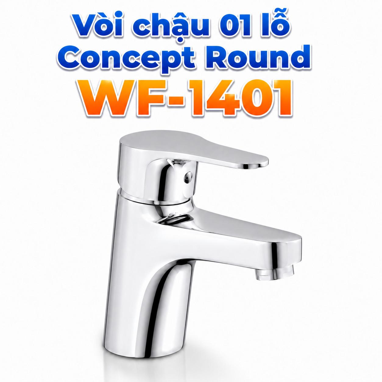 Vòi chậu 01 lỗ American Standard Concept Round WF-I401