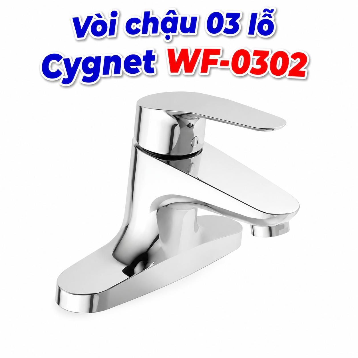 Vòi chậu 03 lỗ American Standard Cygnet WF-0302
