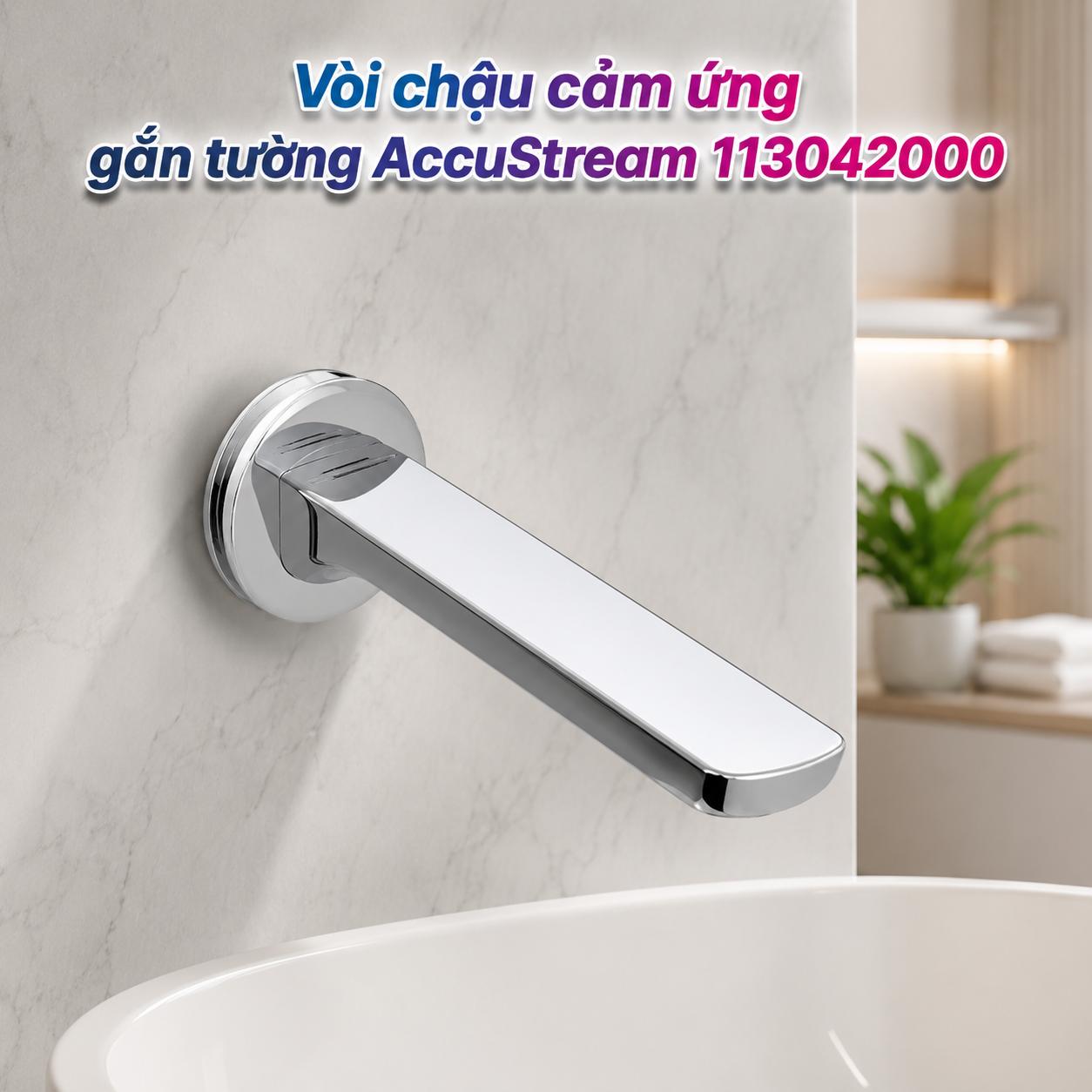 Vòi chậu cảm ứng gắn tường AccuStream 1130420000