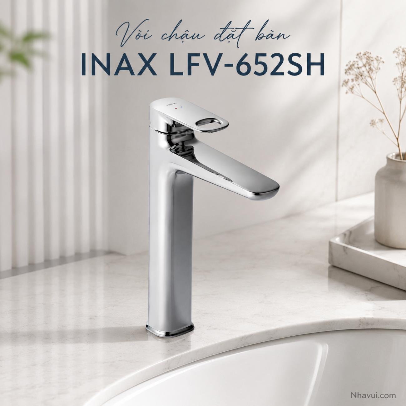 Vòi chậu đặt bàn INAX LFV-652SH thiết kế cao, tiết kiệm nước