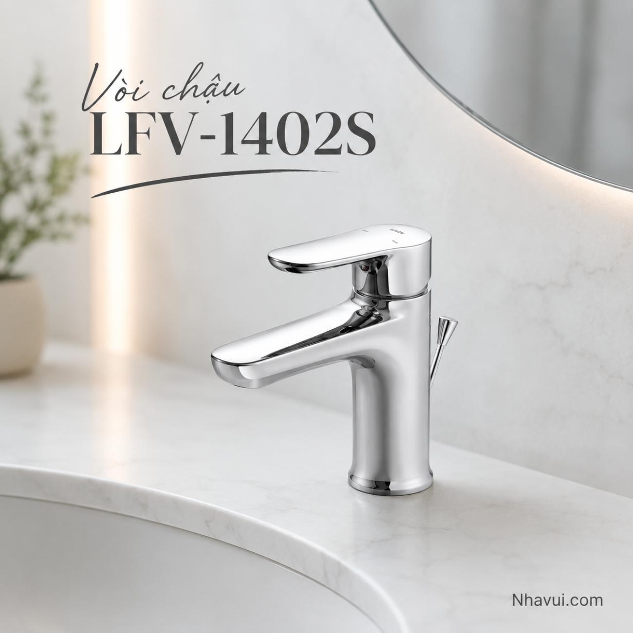 Vòi chậu INAX LFV-1402S thiết kế tối giản hiện đại