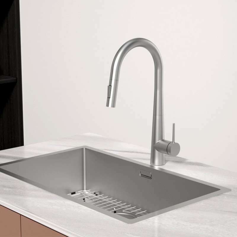 Vòi rửa chén nóng lạnh dây rút Häfele HT24-SH1P417
