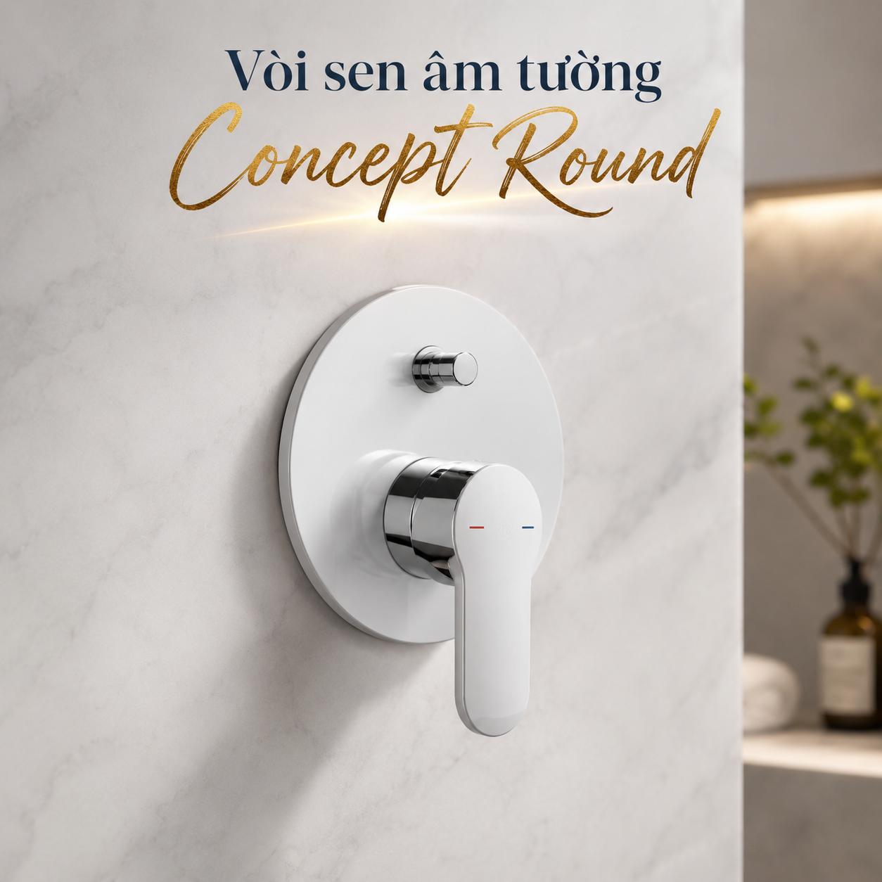 Vòi sen âm tường American Standard Concept Round WF-I422