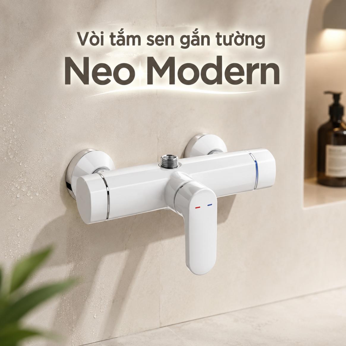 Vòi tắm sen gắn tường American Standard Neo Modern WF-0715W