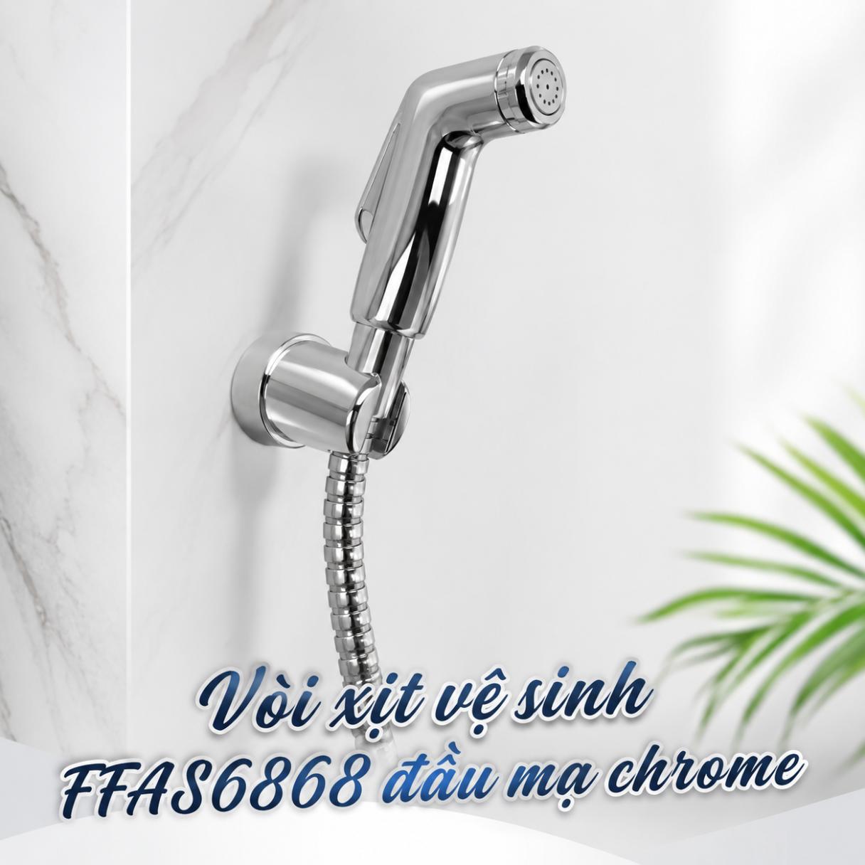 Vòi xịt vệ sinh đầu mạ chrome FFAS6868