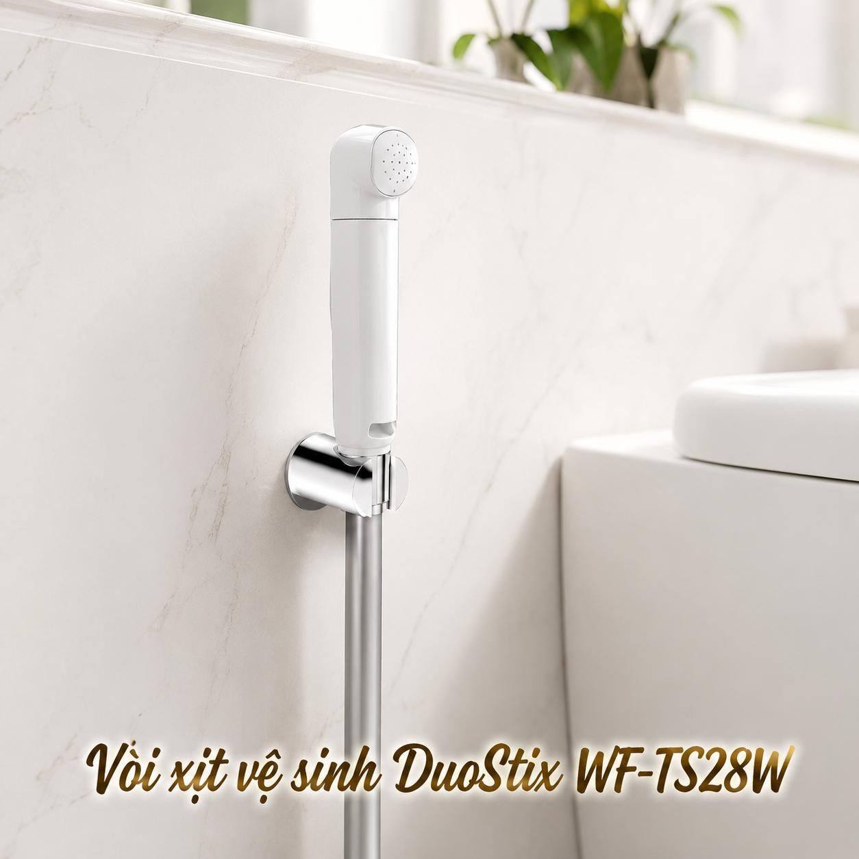 Vòi xịt vệ sinh DuoStix màu trắng WF-TS28W