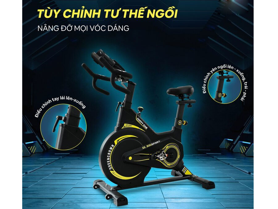 Xe đạp tập thể dục Queen Crown 300 Sport