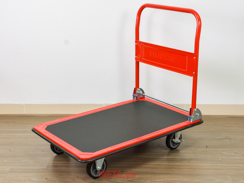 Xe đẩy hàng 4 bánh sàn thép FujiHome HT-430