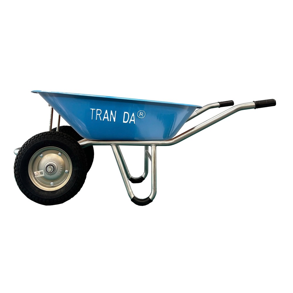 Xe rùa 2 bánh thùng tôn Trần Đà XR.T015.100.2BH76358010.11 67 lít, tải 180 kg